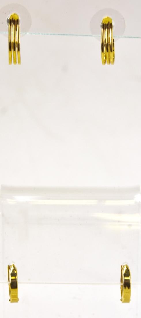 Two Pairs of 14K Yellow Gold Hoop Earrings (1 of 8)