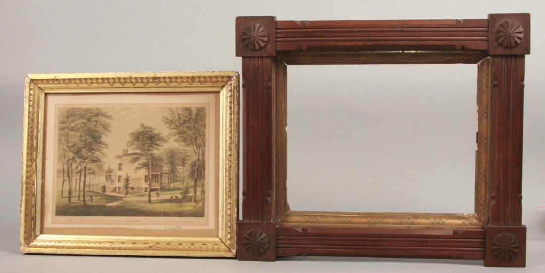 Two Antique Frames Gold Leaf & Black Forest Style (1 of 2)