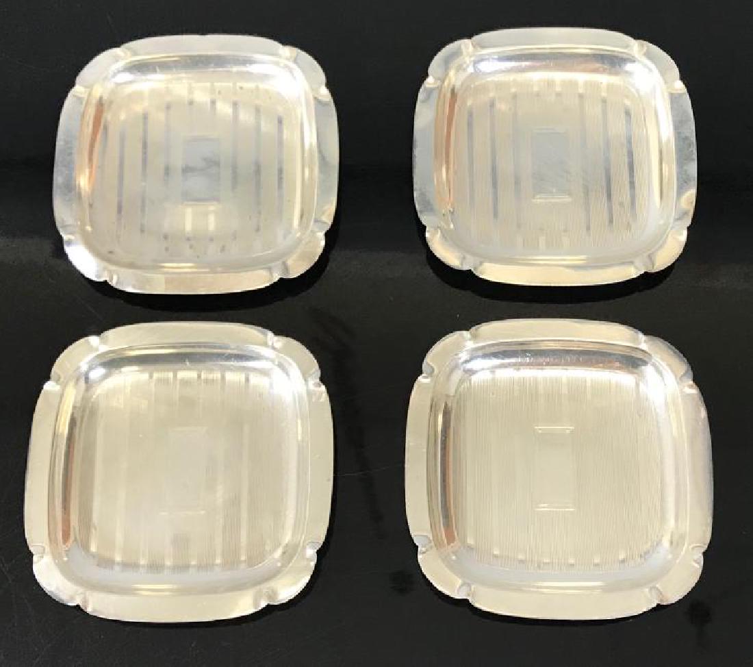 Set of Four Sterling Silver Art Deco Style Dishes (1 of 4)