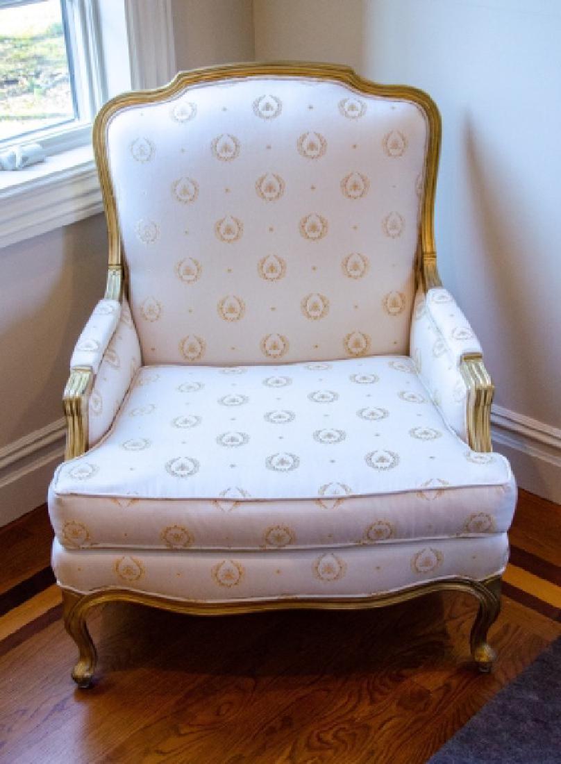 French Louis XV Style Custom Upholstered Armchair (1 of 3)