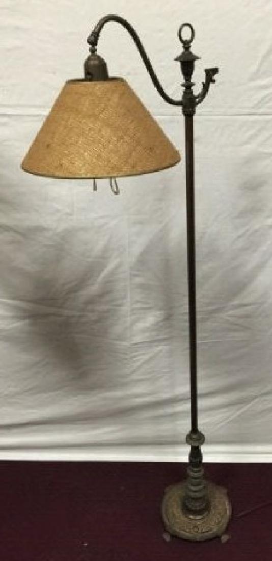 Gilt Metal Arts Crafts Style Standing Floor Lamp Jul 13 2019