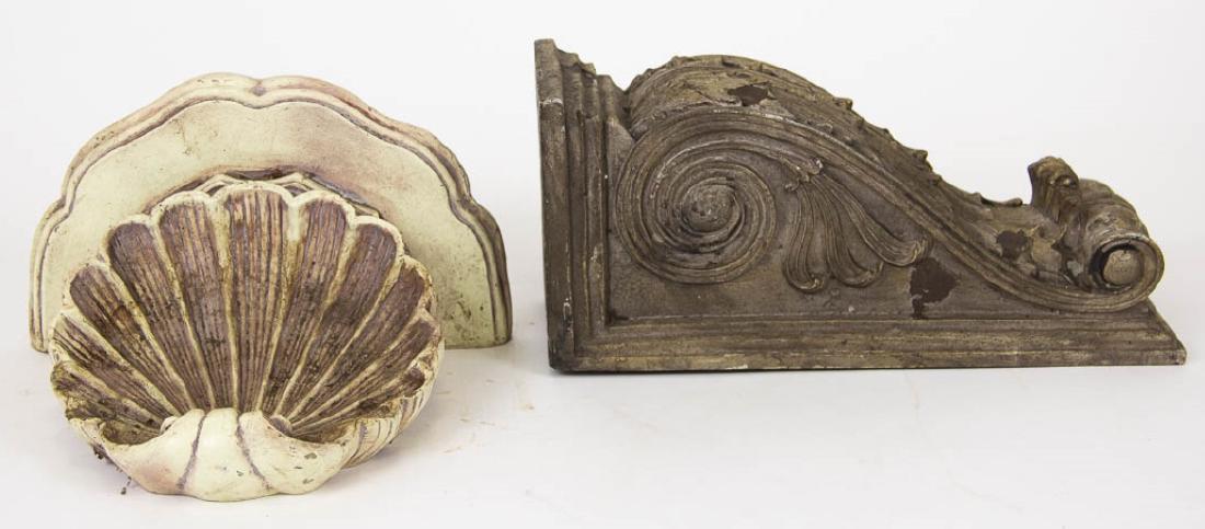 2 Vintage Neoclassical Style Wall Brackets (1 of 3)