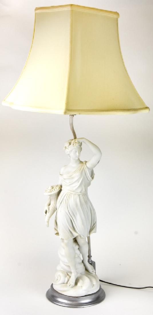 Figural Neoclassical Maiden Table Lamp (1 of 7)