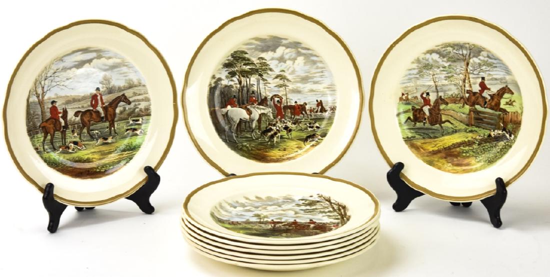 9 Copeland Spode Ironstone Plates After JF Herring (1 of 6)