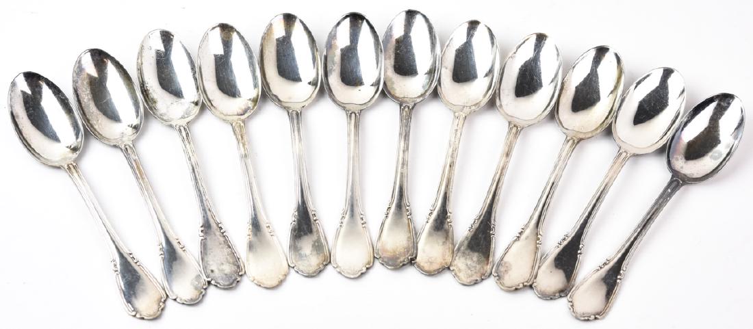 800 Silver Set of 12 Demitasse Spoons (1 of 10)
