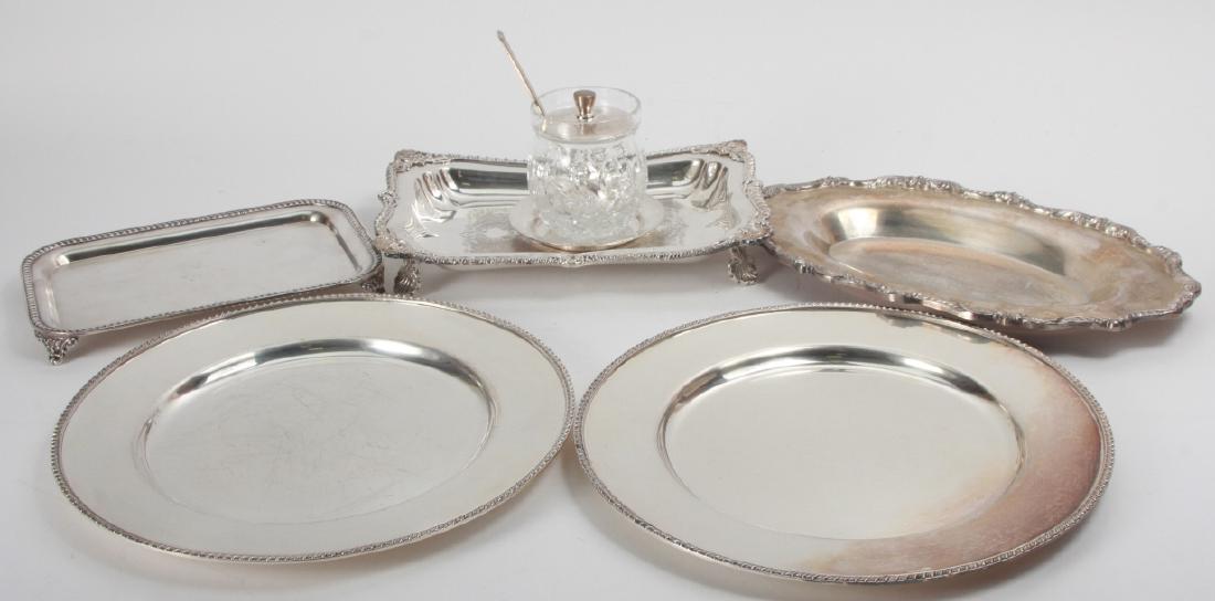 Lot of Silver Plate Serving Pieces (1 of 6)