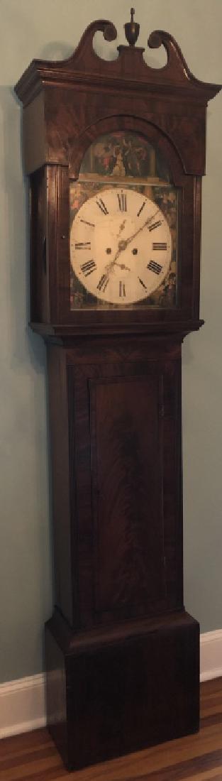 Ant. Georgian Scottish Grandfather Clock 4 Seasons (1 of 10)