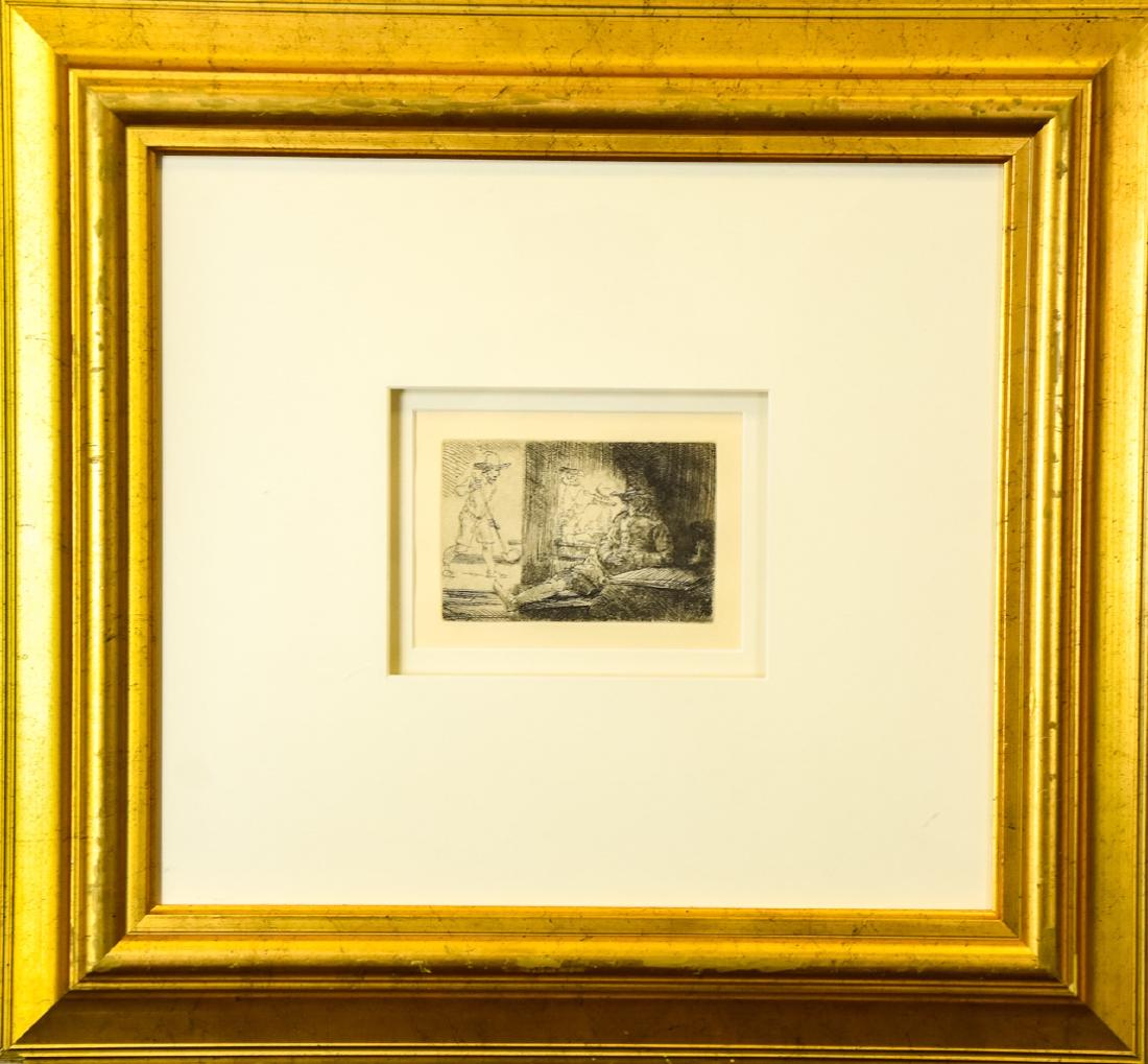Rembrandt Van Rijn "The Golf Player" Etching (1 of 5)