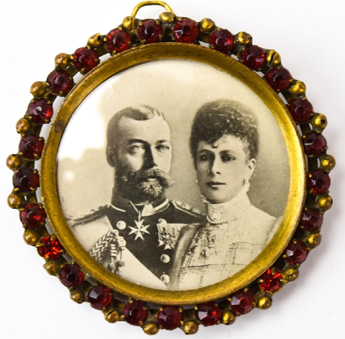 Antique Portrait Miniature George V & Queen Mary (1 of 5)
