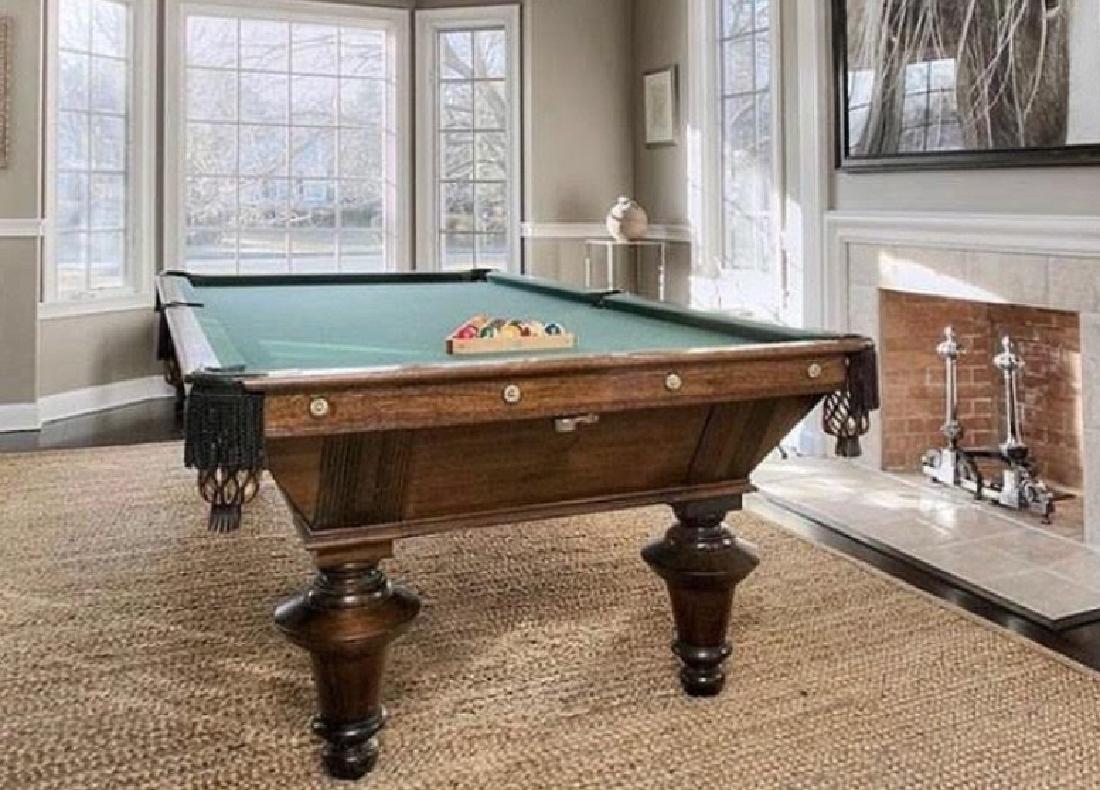 Antique Wagner & Adler Co Billiard / Pool Table (1 of 5)