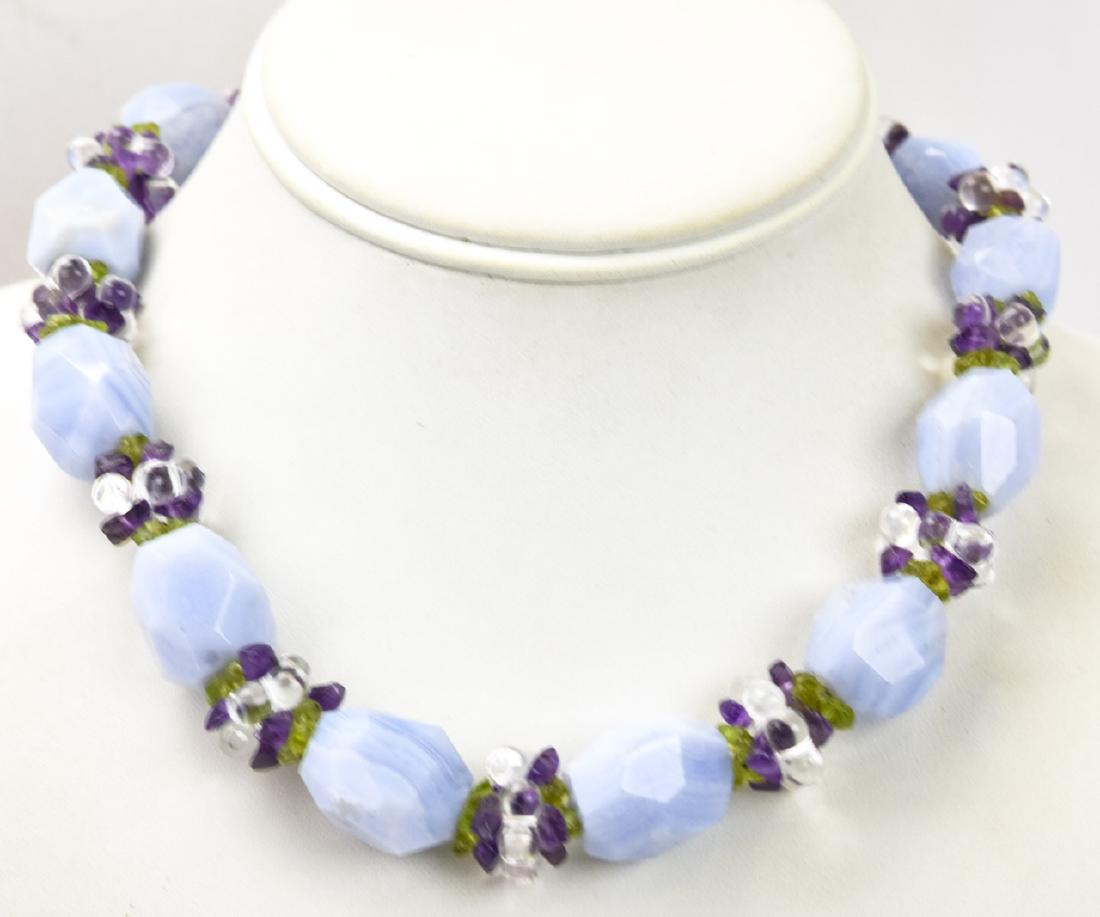 Ross Simon's Agate Amethyst Peridot Necklace (1 of 9)