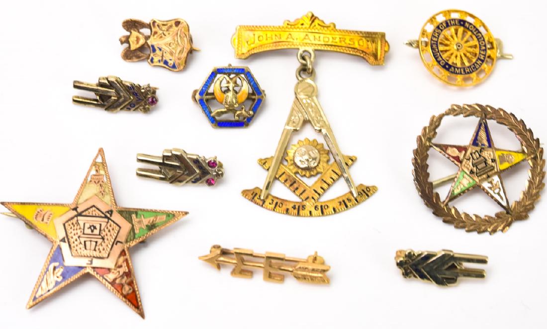 Gold & Gold Filled Fraternal Charms (1 of 9)