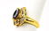 Estate 14kt Yellow Gold Diamond & Sapphire Ring - 2