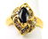 Estate 14kt Yellow Gold Diamond & Sapphire Ring - 3
