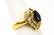 Estate 14kt Yellow Gold Diamond & Sapphire Ring - 7