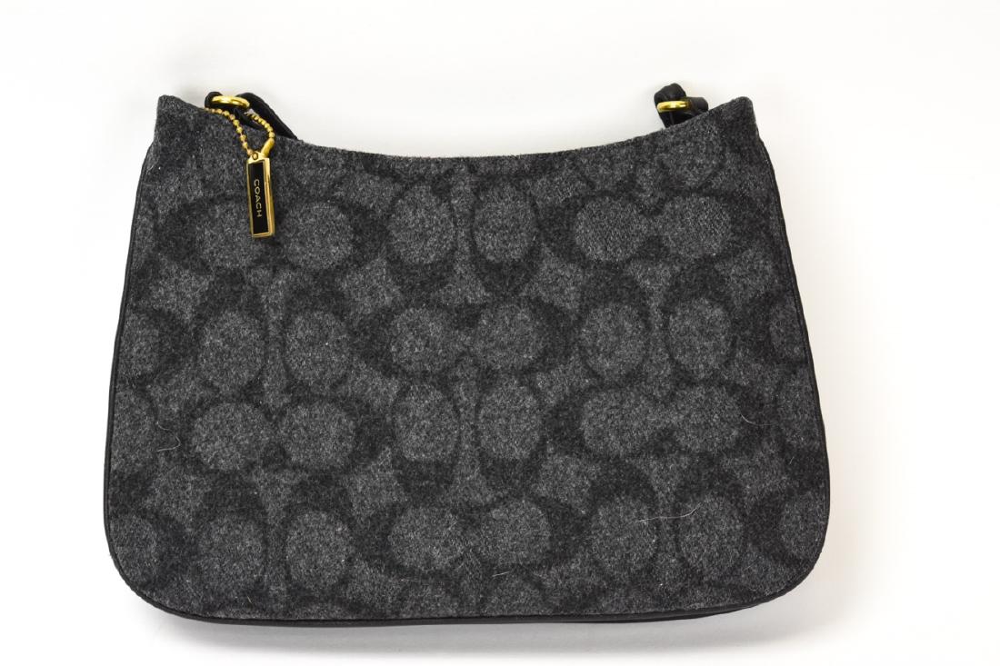 Coach Leather & Wool Ladies Handbag / Purse (1 of 6)