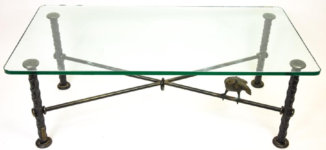 Ilana Goor Iron + Bronze Bird Coffee Table (1 of 9)