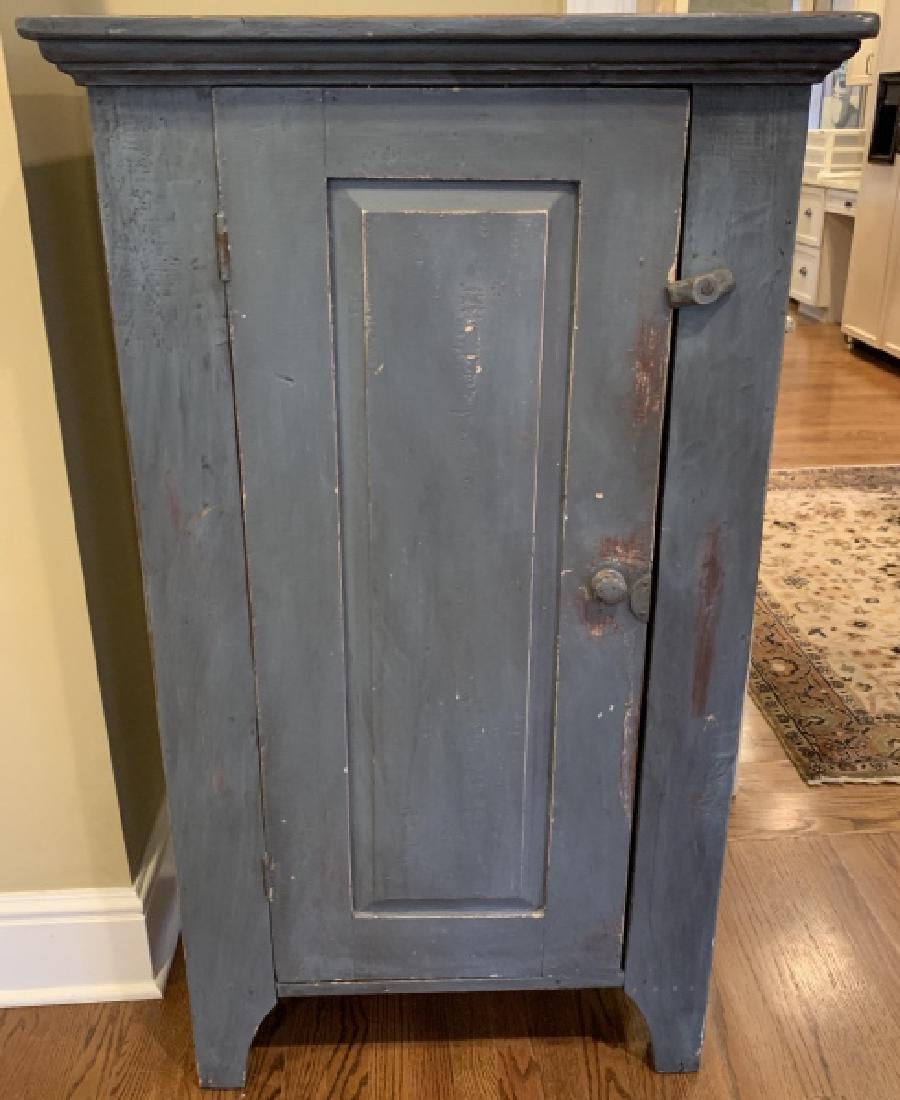 Antique Hand Painted Pine Cupboard Cabinet (1 of 4)
