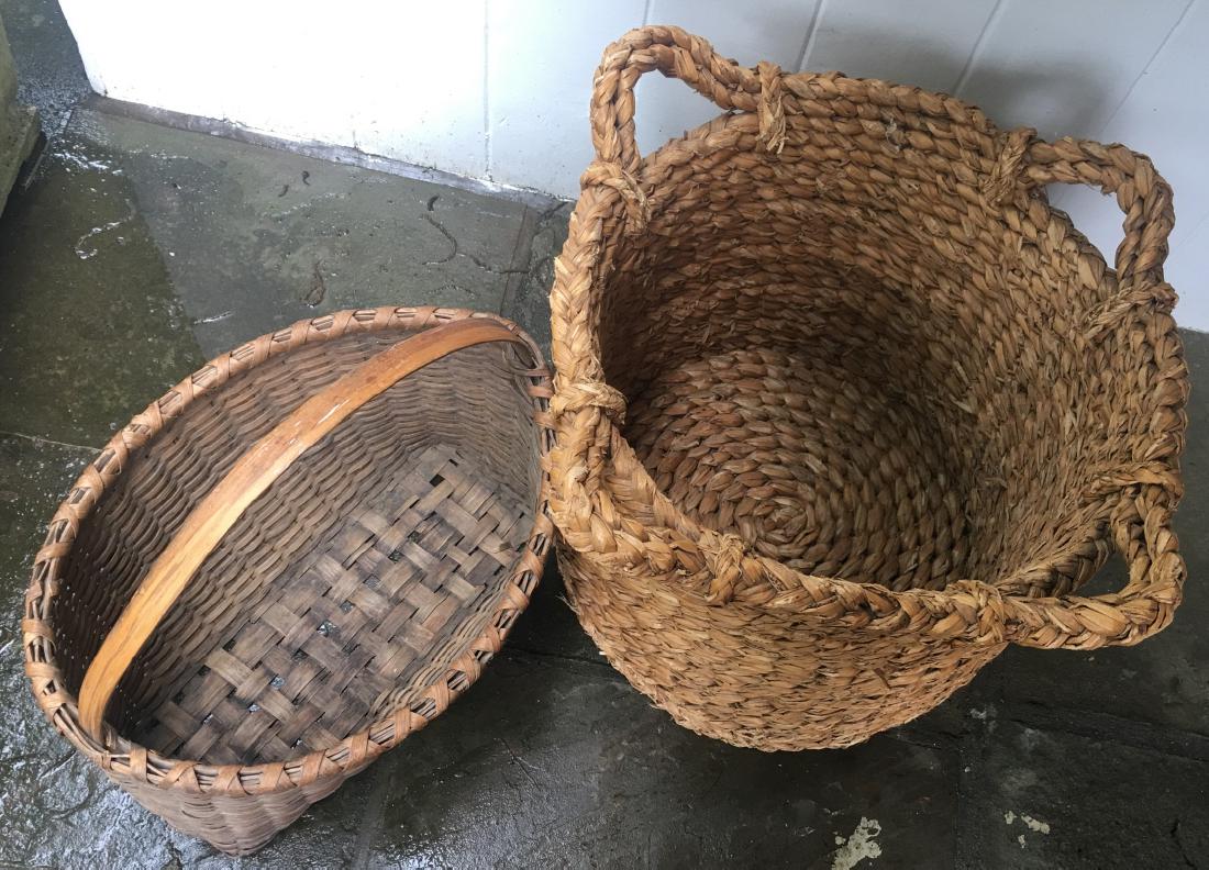 2 Large Woven Baskets (1 of 3)