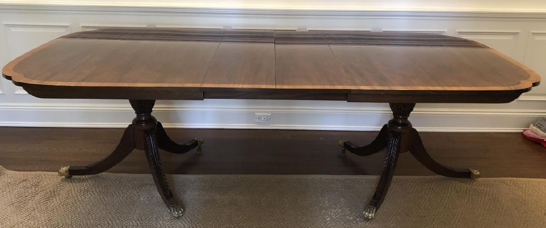 Stickley Regency Brass Claw Foot Dining Table (1 of 9)