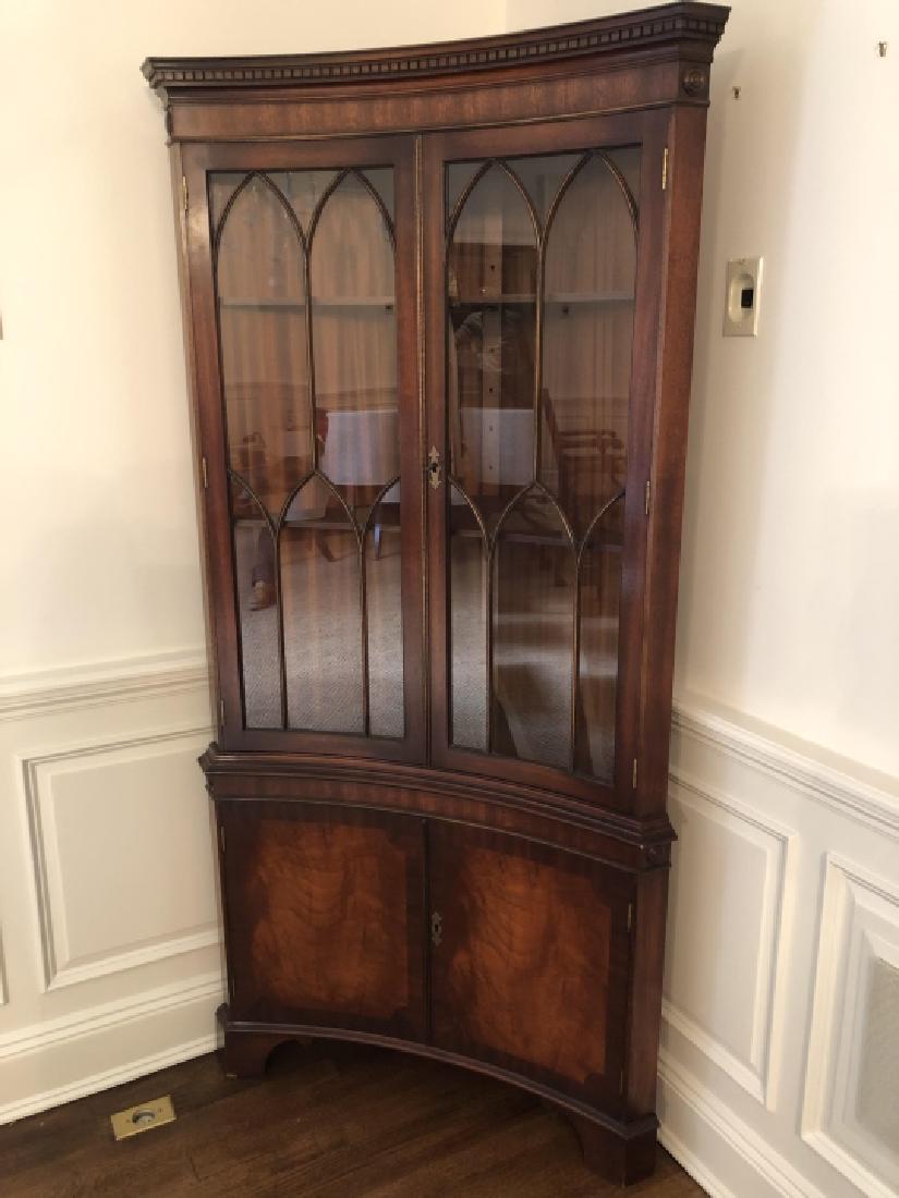 Adam Bros Style Glass Front Corner Cabinet (1 of 7)