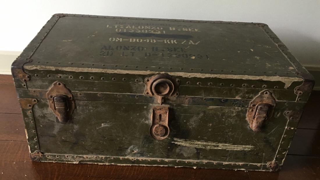 米軍　木箱　フットロッカー 米軍 G.I. フットロッカー ウッドボックス 靴箱 木箱 ミリタリー