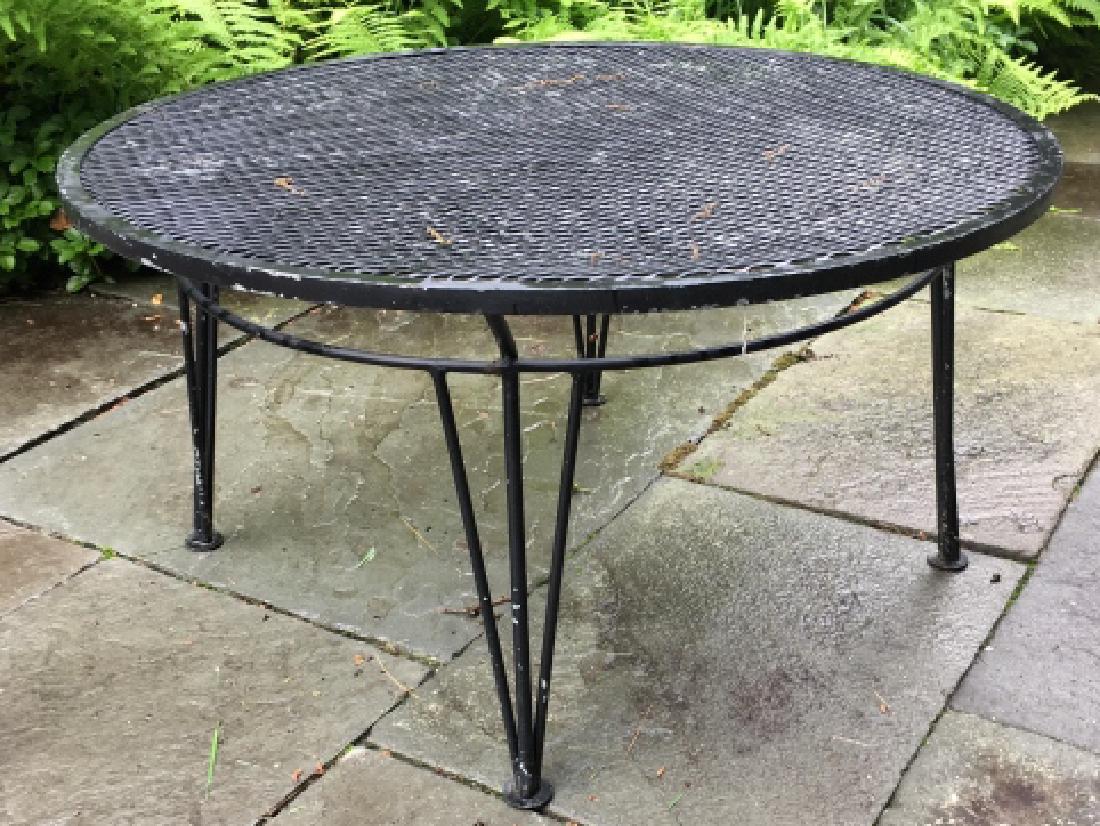 Wrought Iron Round Outdoor Coffee Table (1 of 3)