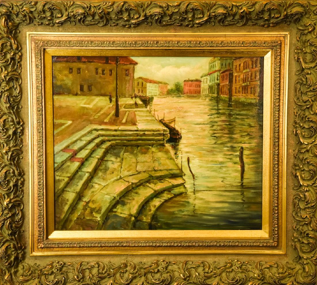 Impressionist Style Painting of a Venetian Scene (1 of 8)