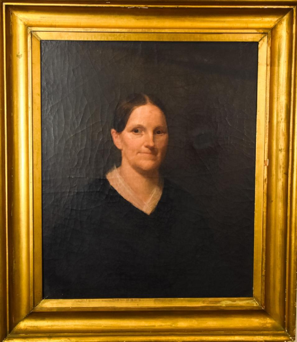 Antique 19th C Portrait of a Woman Oil Painting (1 of 7)