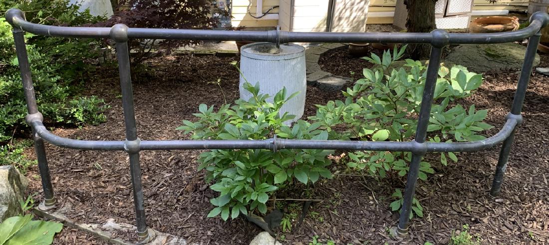 Antique Fire Station Metal Guard Rail (1 of 4)