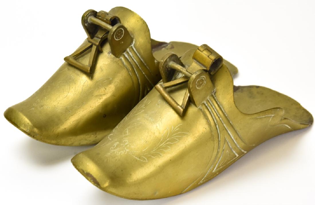 Pair of Brass Spanish Conquistador Stirrup Shoes (1 of 6)