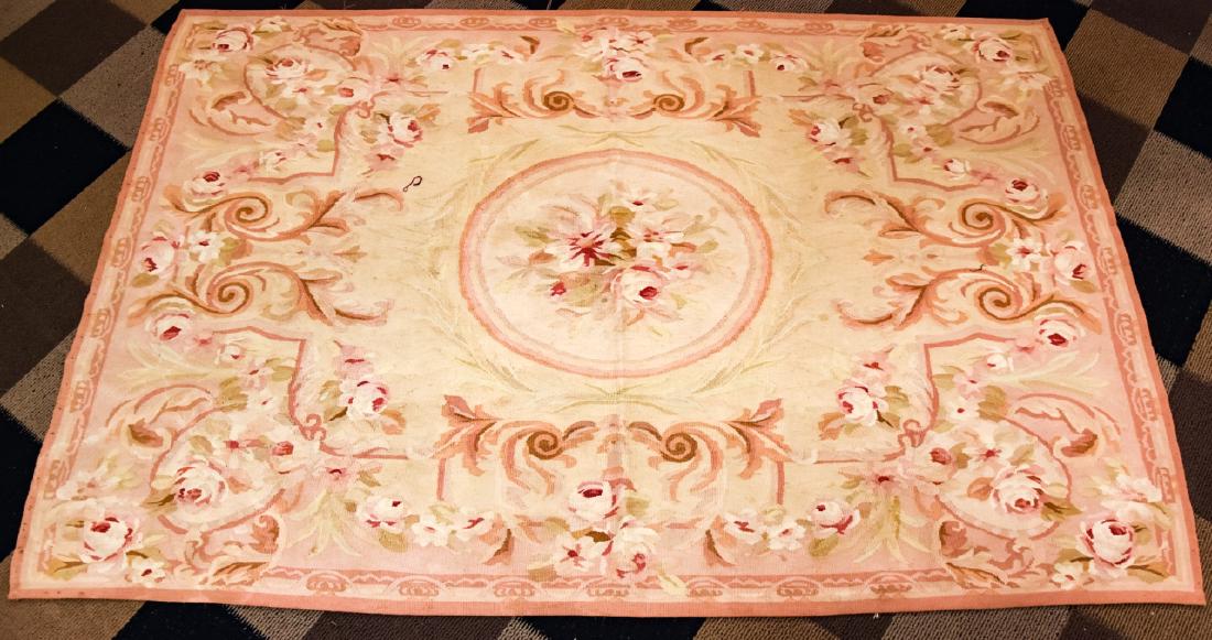 French Aubusson Style Tapestry Floral Motif Carpet (1 of 10)