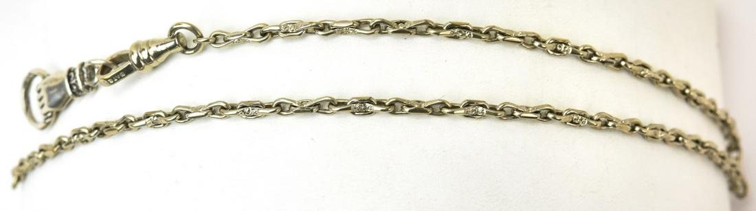 Antique Bates & Bacon Chain w Hand Form Pendant (1 of 8)