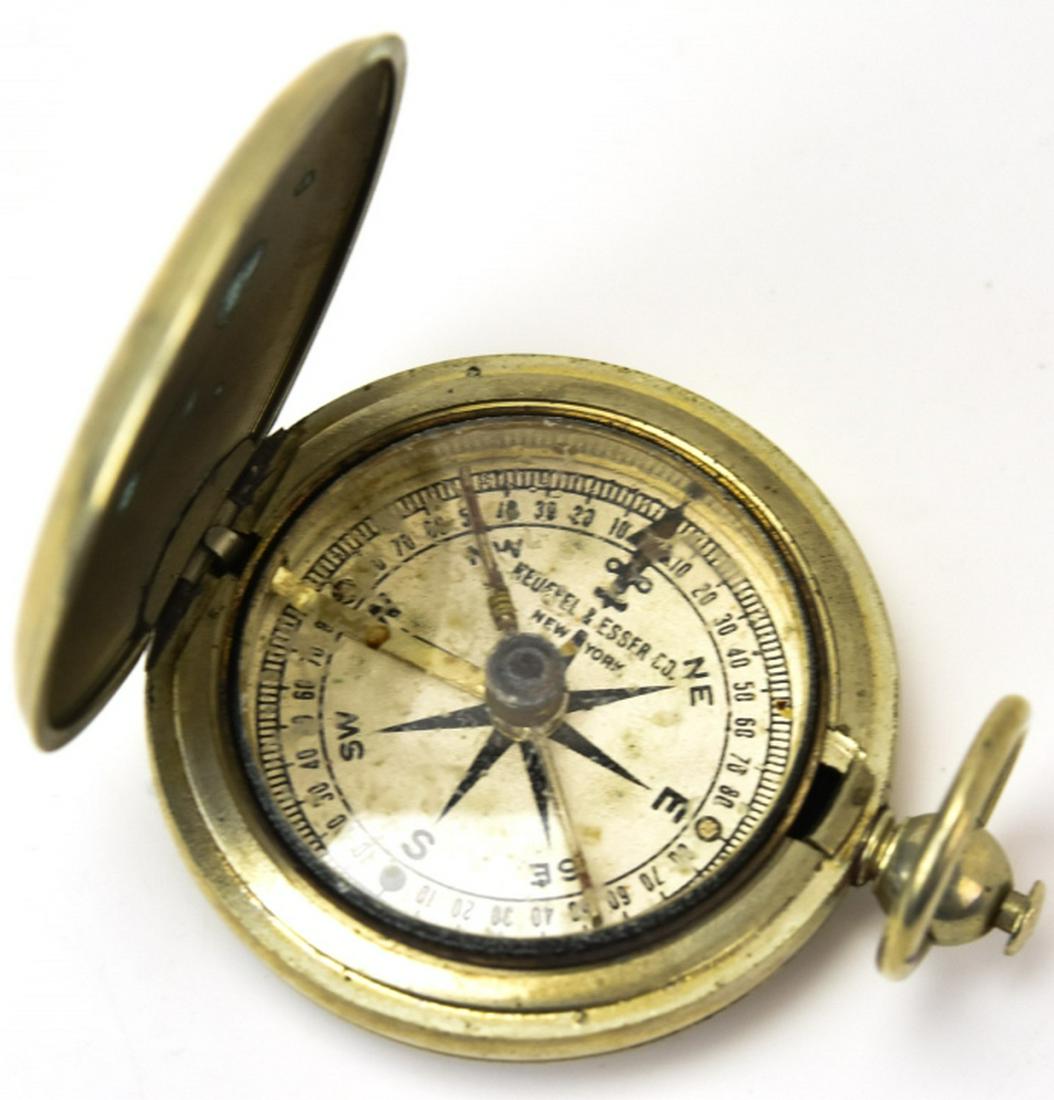 Vintage Keuffel Esser Silver Plate Compass Locket (1 of 5)