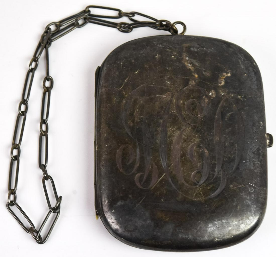 Antique Sterling Silver Change Purse Compact (1 of 7)