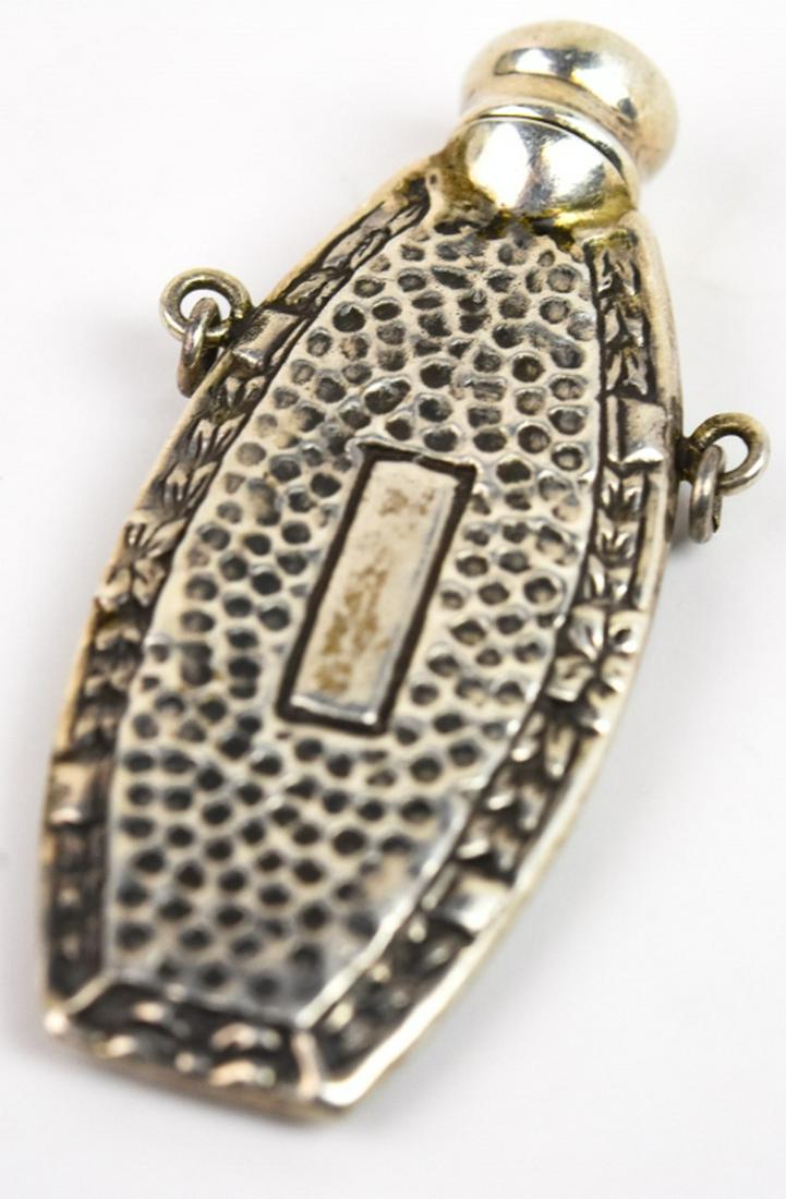 Vintage Art Deco Sterling Perfume Flask Pendant (1 of 6)