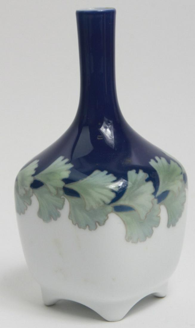Royal Copenhagen Porcelain Vase W Ginko Leaves (1 of 5)
