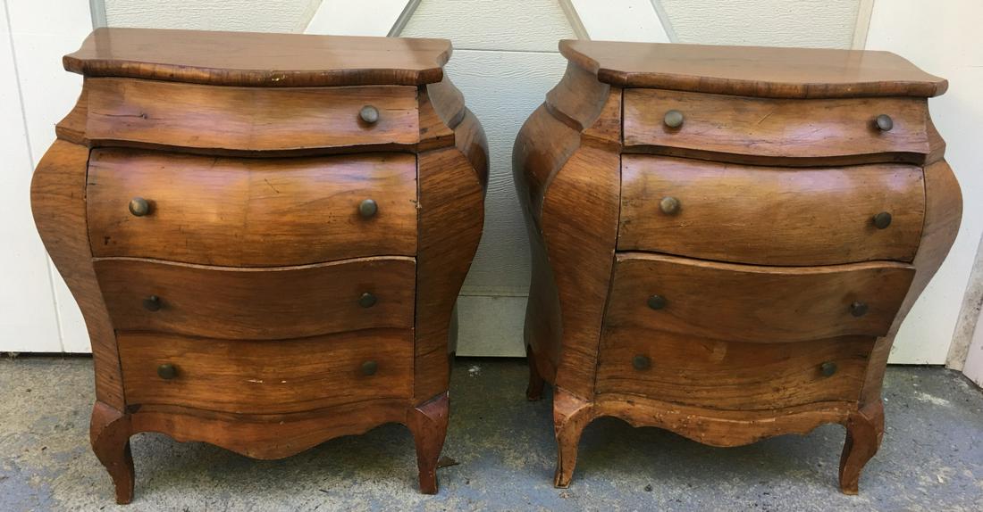 Ethan Allen French Provincial Style Bombe Chest