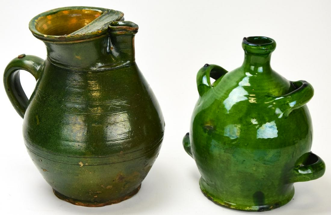 French Green Glaze Confit Provencal Pottery (1 of 9)