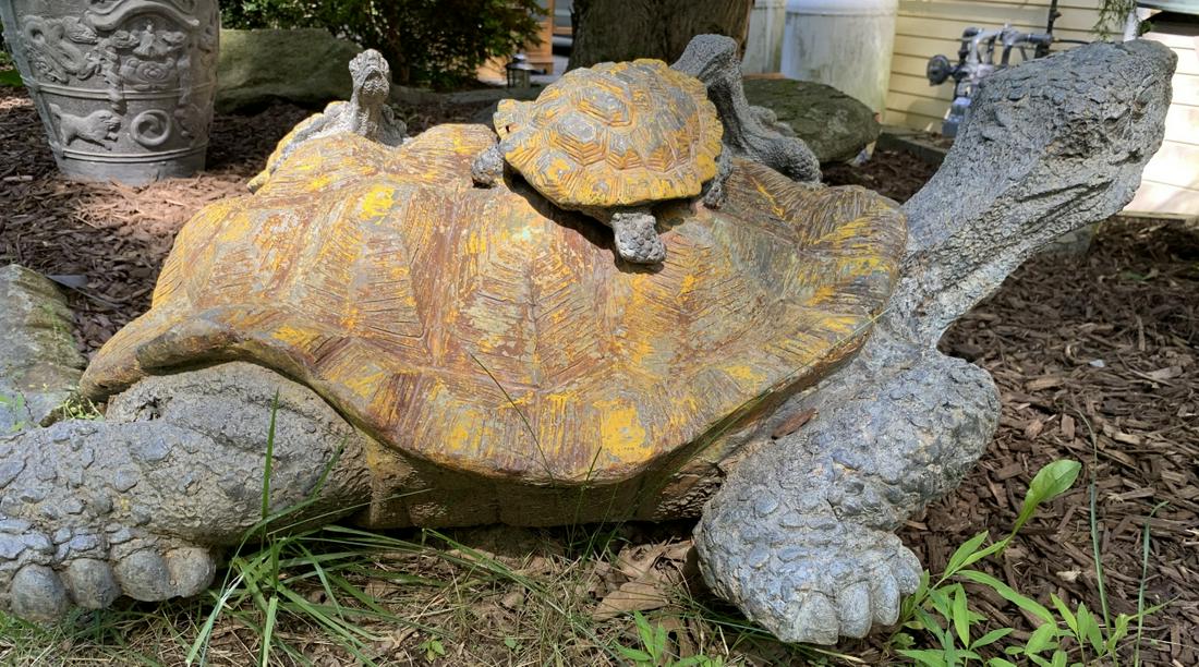 Garden Statuary - Figural Turtle (1 of 5)