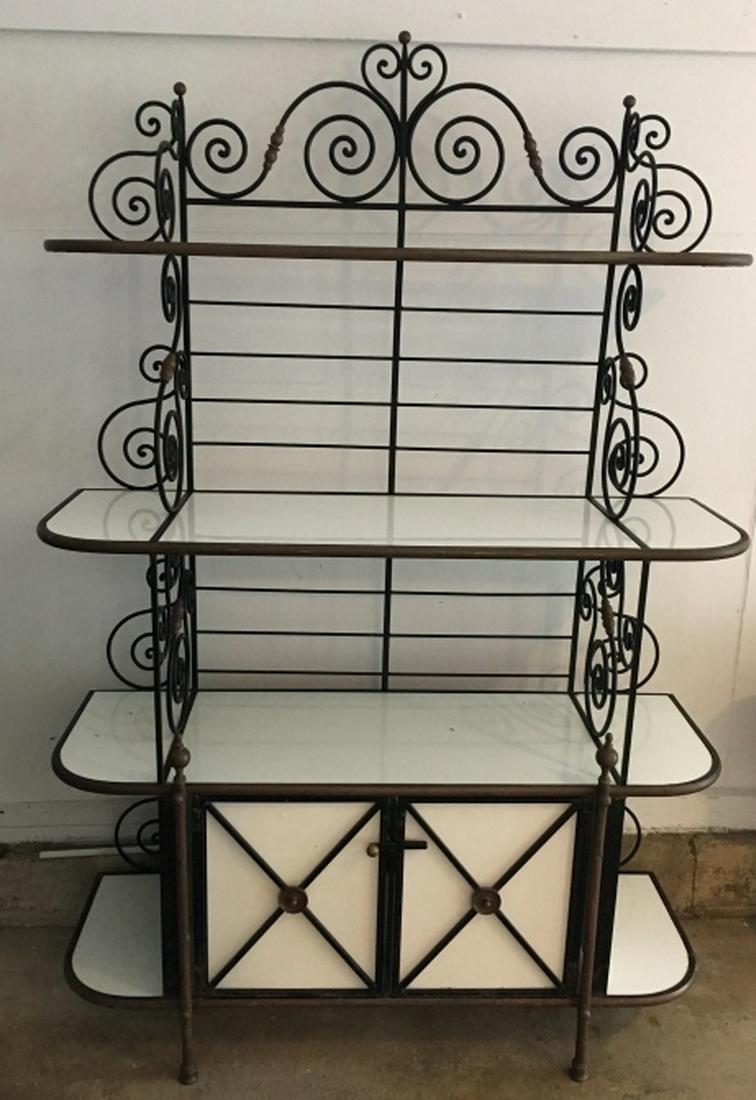 French Provincial Style Wrought Iron Bakers Rack (1 of 6)