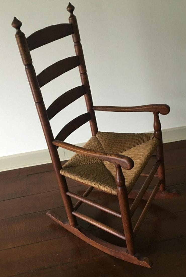Shaker Style Ladder Back Rocking Chair (1 of 4)