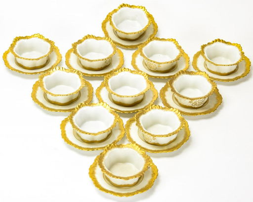 Antique Mz Austria Porcelain Cream Soup Saucers Aug 10 2019