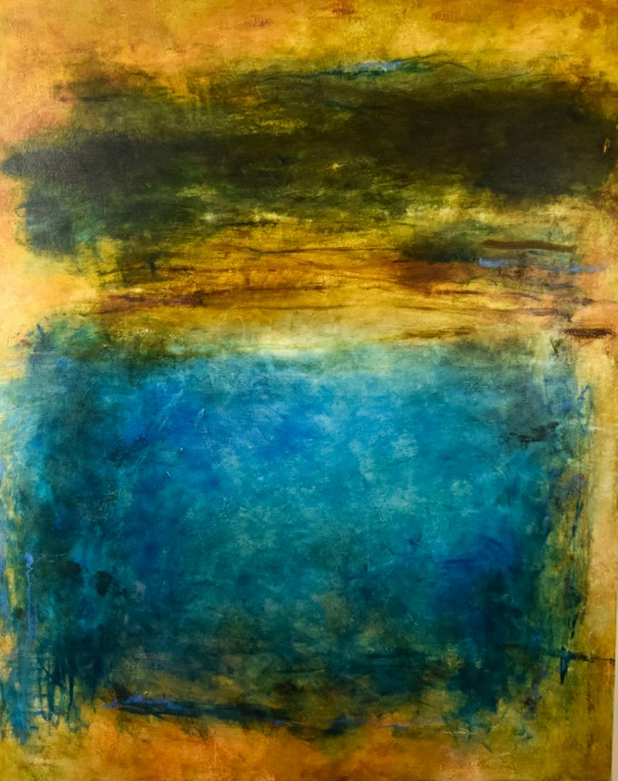 Anne Raymond "Manganese" Abstract Oil Painting (1 of 9)