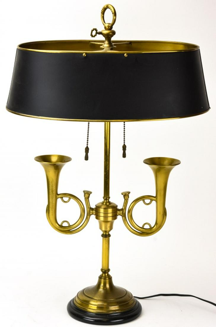 Antique Boilette Lamp, Double Bugle Form (1 of 8)