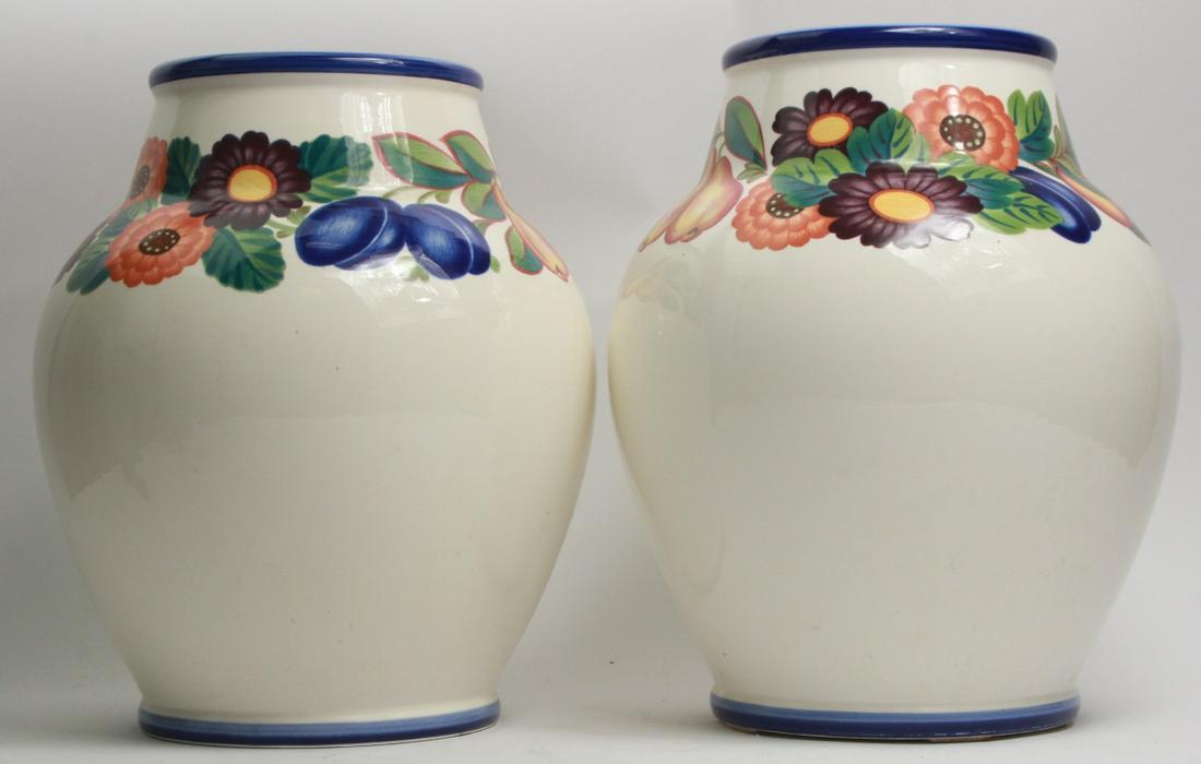 Pair Royal Copenhagen Golden Summer Large Vases (1 of 6)