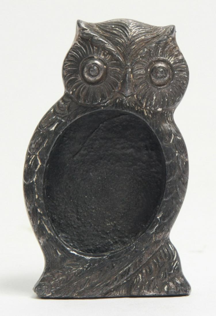Antique Jennings Bros Figural Owl Picture Frame (1 of 5)