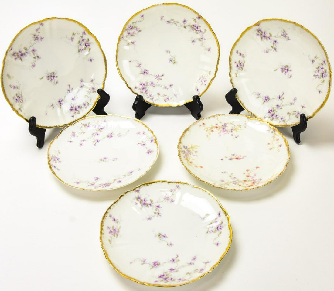 6 Theodore Haviland Limoges Luncheon Plates (1 of 8)