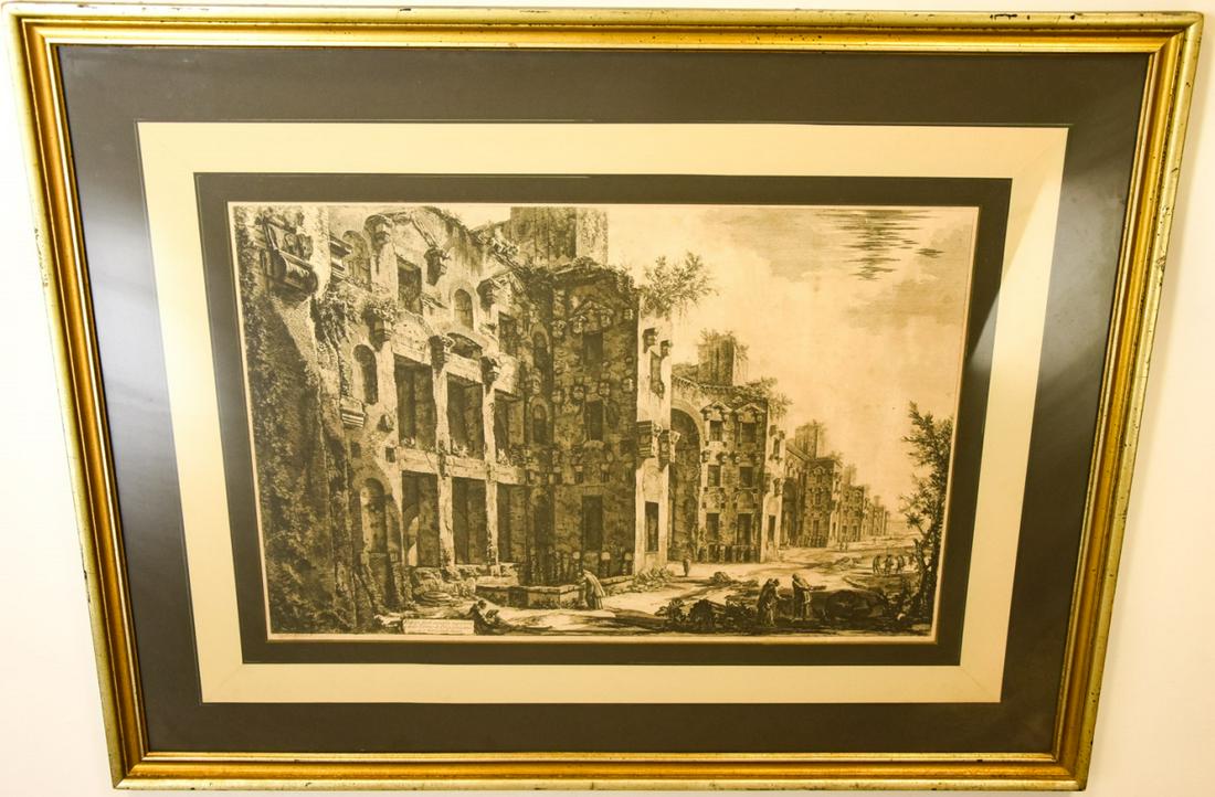 Antique Francesco Piranesi Engraving (1 of 10)
