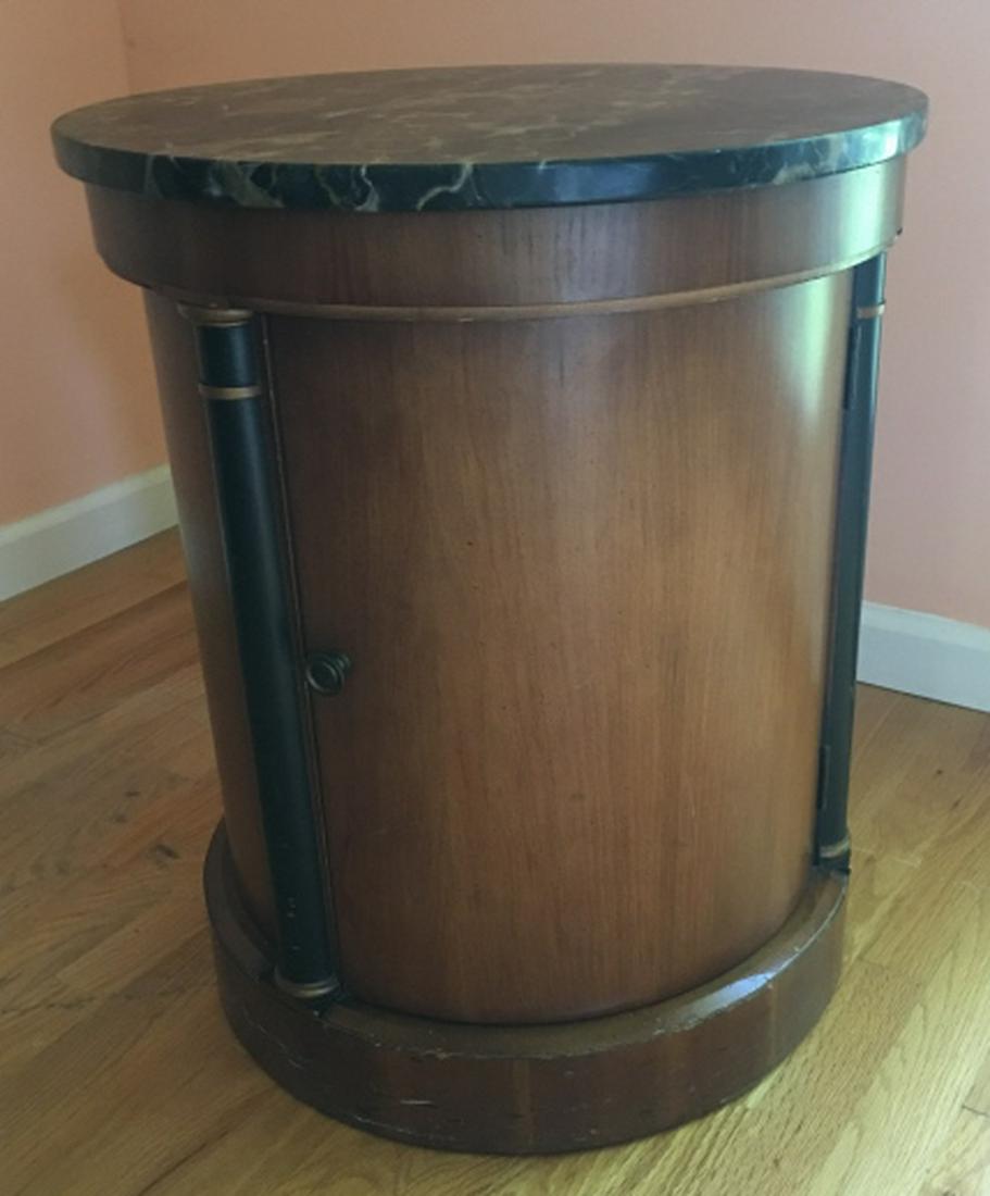 Contemporary Marble Top Round End Table (1 of 6)